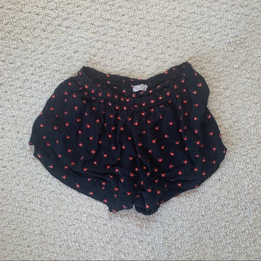 Brandy Melville Floral Rose Shorts